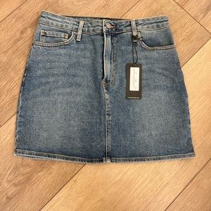 Just Black Denim Slim Mini Skirt L